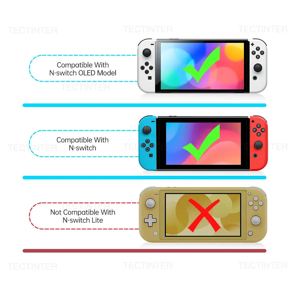Support vertical et poignée avec rabat pour Nintendo Switch 1 et OLED 3