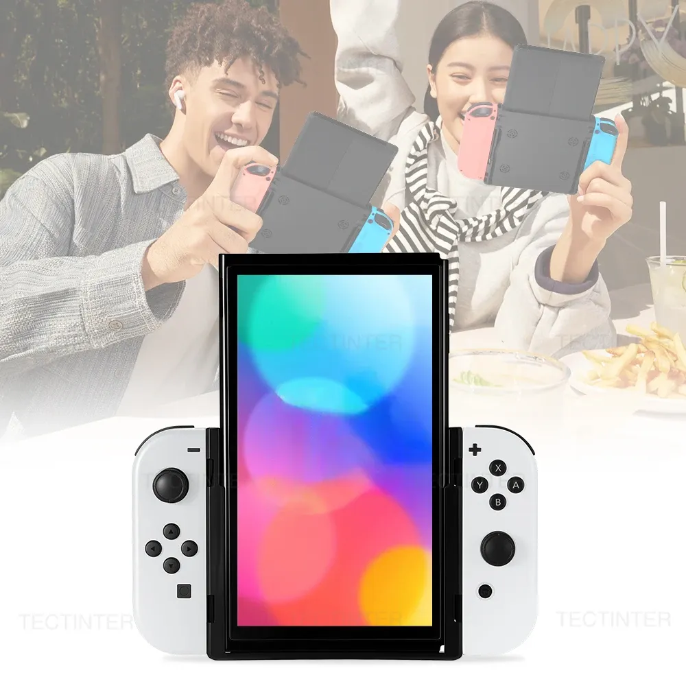 Support vertical et poignée avec rabat pour Nintendo Switch 1 et OLED 6