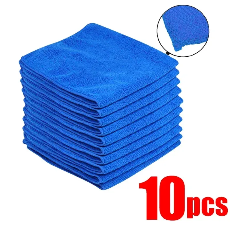 Serviettes en microfibre pour lavage de voiture et polissage, lot de 1 à 20 pièces 7