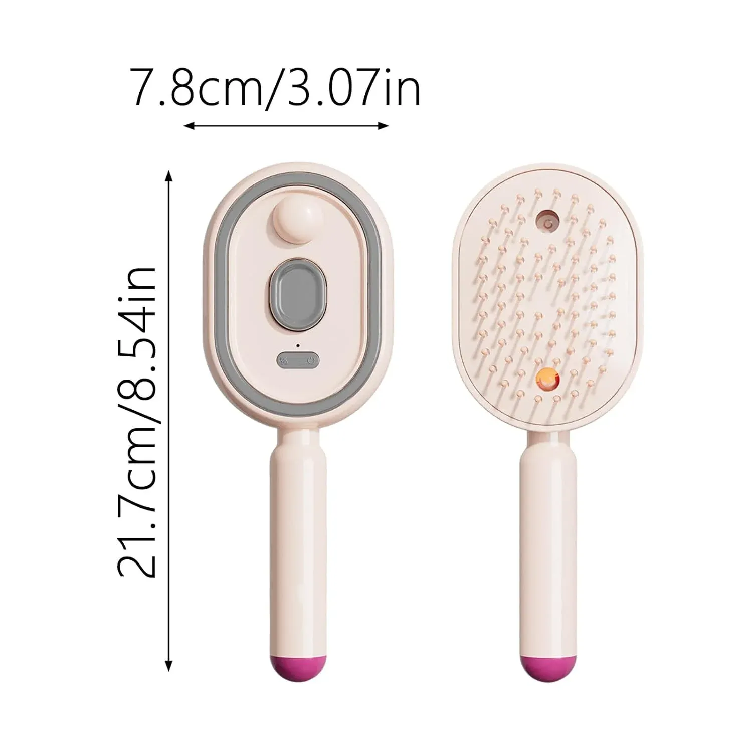 Peigne de massage électrique à coussin d'air autonettoyant, anti-emmêlement, pour cheveux crépus et cuir chevelu 6