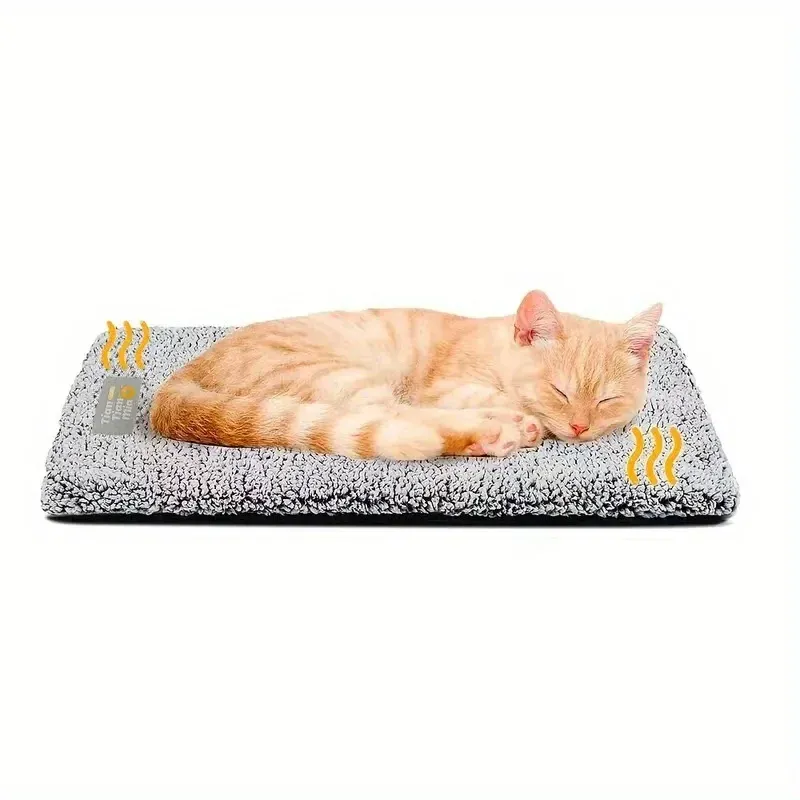 Tapis chauffant d'hiver pour animaux de compagnie, coussin ultra chaud pour chats et chiens, tapis lavable et antidérapant, adapté aux chiens et chats de toutes tailles 3