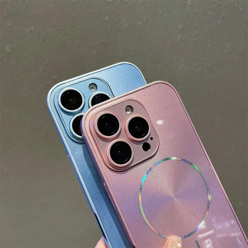 Coque effet aurore sous différents angles