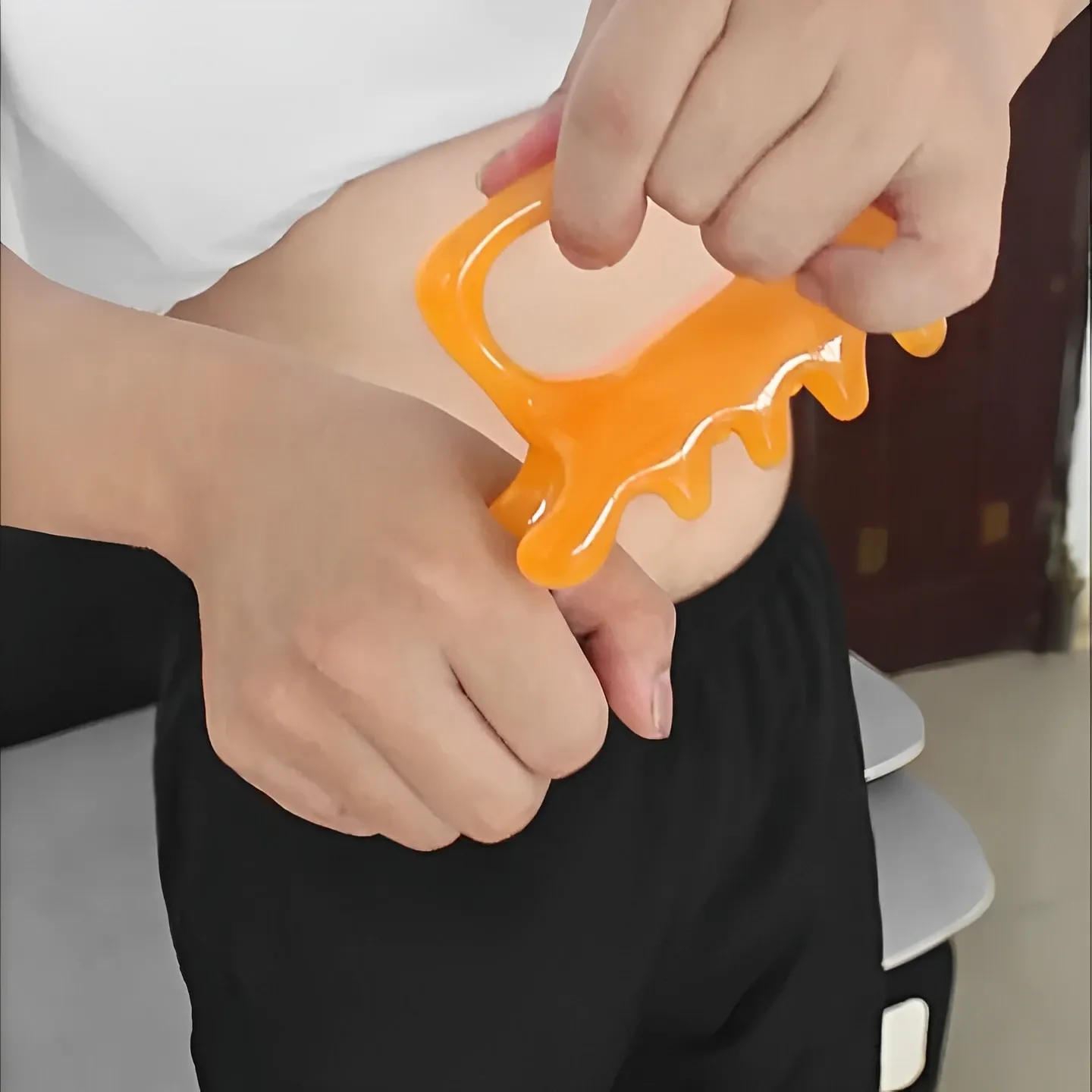 Grand outil de massage du fascia à double tête, outil de massage anti-cellulite pour la libération myofasciale 4