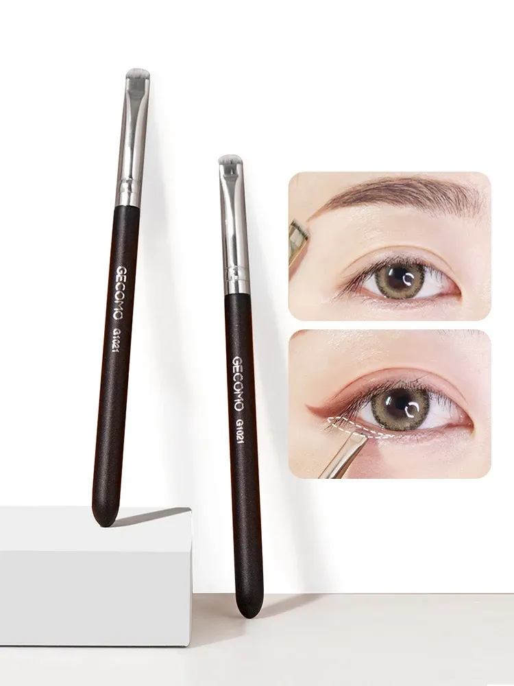 Brosse à Eyeliner et Sourcils à Tête Plate, Ne Retient Pas la Poudre - Image 1