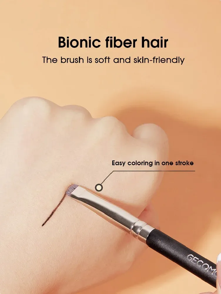 Brosse à Eyeliner et Sourcils à Tête Plate, Ne Retient Pas la Poudre 2