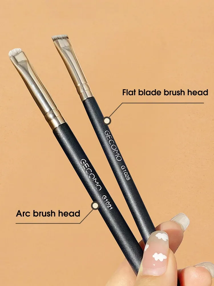 Brosse à Eyeliner et Sourcils à Tête Plate, Ne Retient Pas la Poudre 4