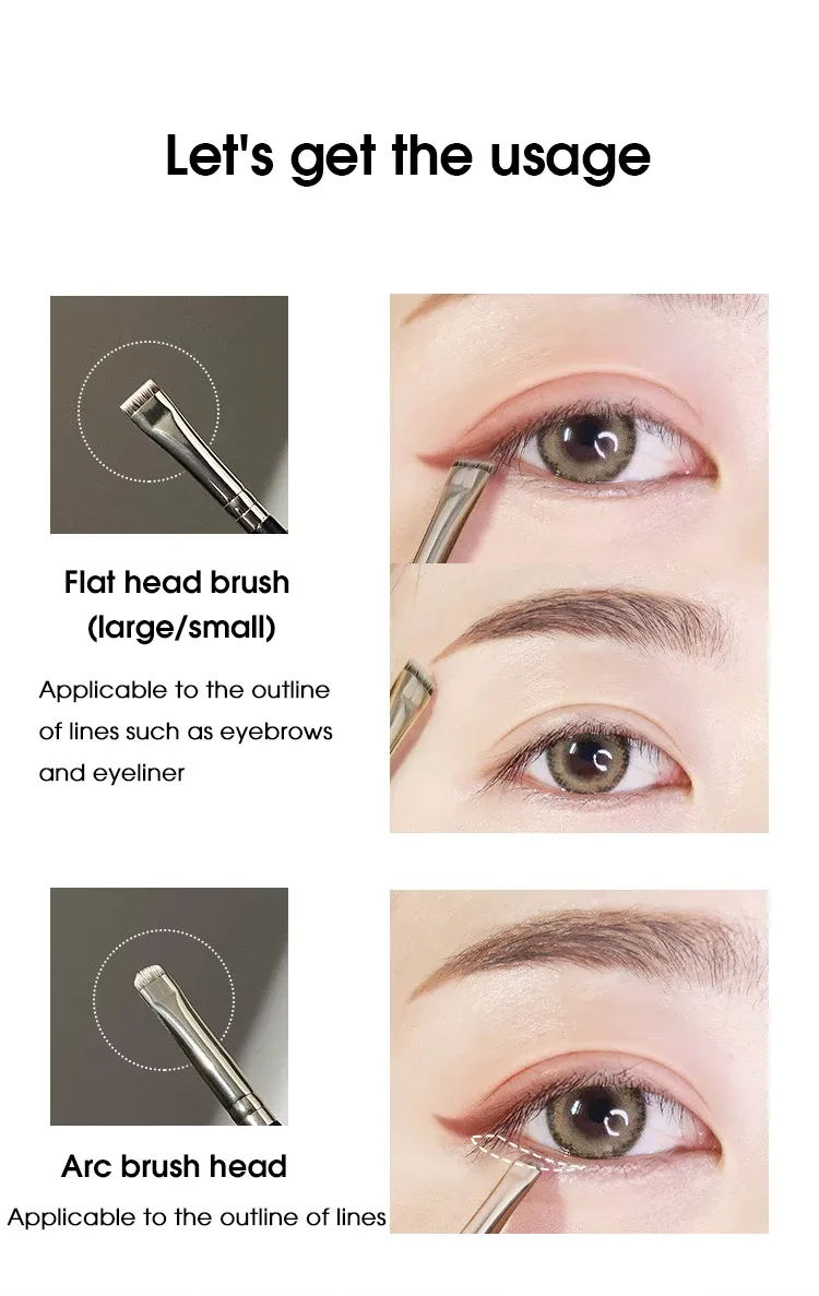 Brosse à sourcils en situation