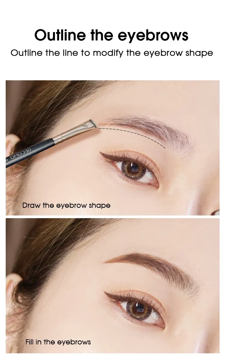 Brosse à eyeliner dans son usage quotidien