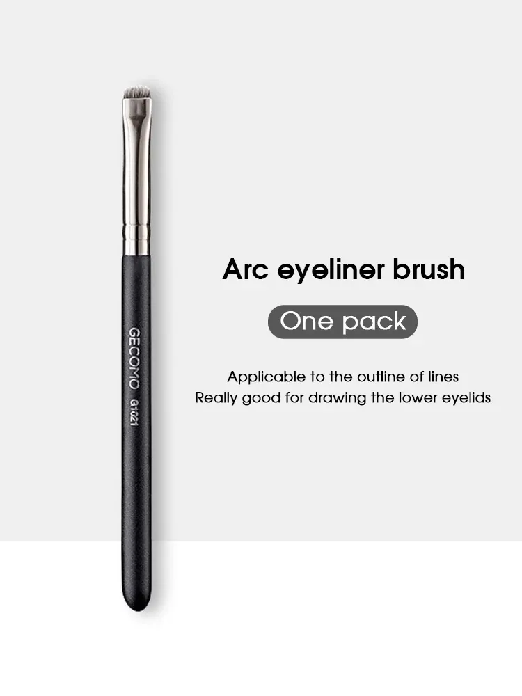 Brosse à Eyeliner et Sourcils à Tête Plate, Ne Retient Pas la Poudre 7