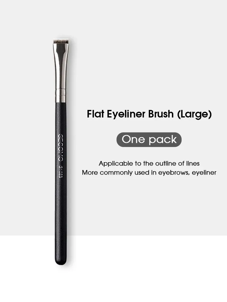 Brosse à Eyeliner et Sourcils à Tête Plate, Ne Retient Pas la Poudre 9