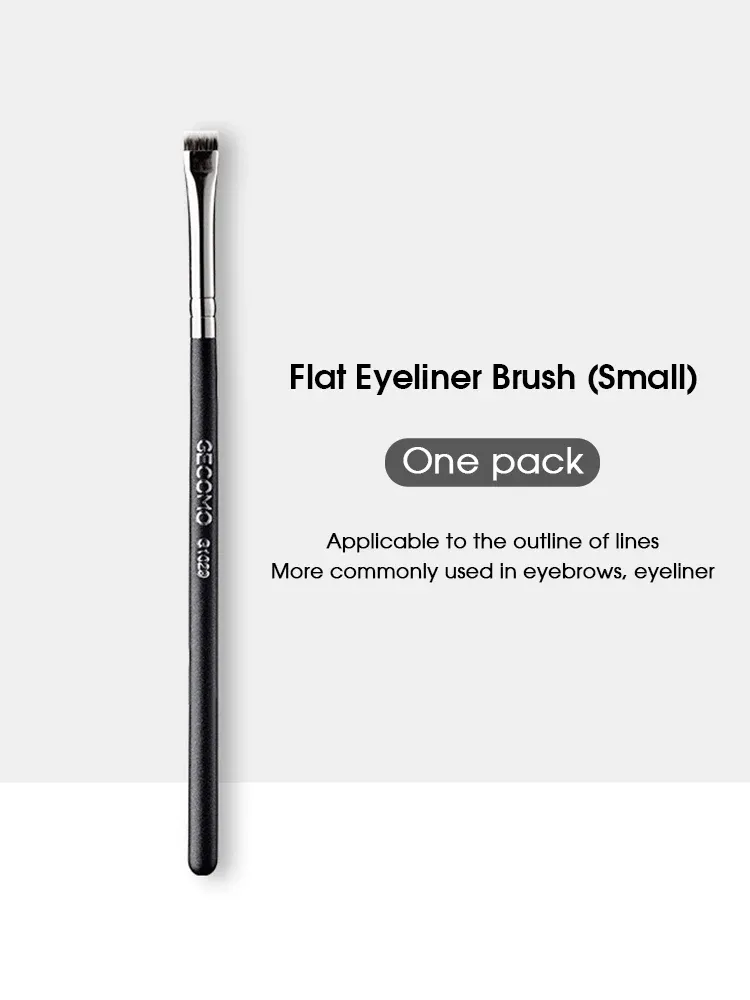 Brosse à Eyeliner et Sourcils à Tête Plate, Ne Retient Pas la Poudre 8