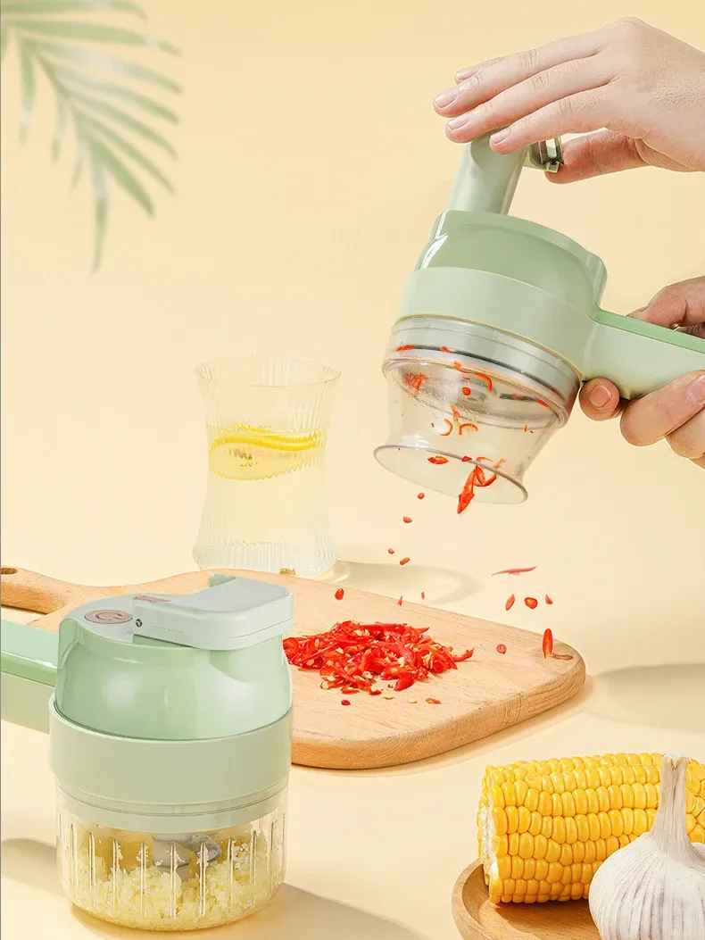 Ensemble de coupe-légumes électrique 5 en 1 - utilisation