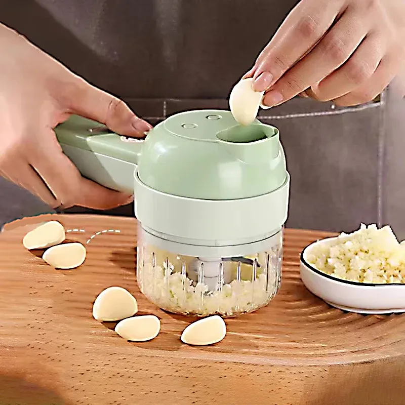 Ensemble de coupe-légumes électrique 5 en 1 - cuisine au quotidien