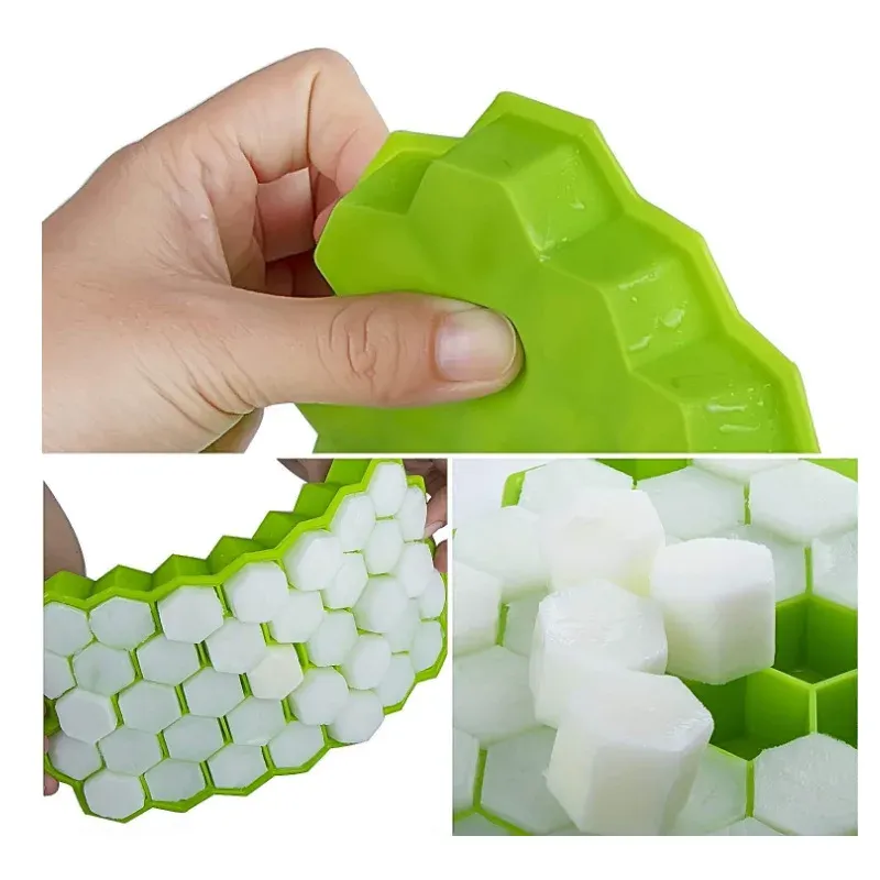 Moule à glaçons en silicone, détail des cavités
