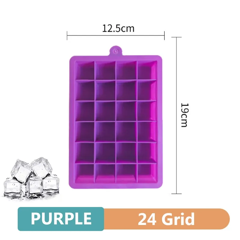 Moule à glaçons en silicone de qualité alimentaire, grand format, 4, 6, 8 ou 15 cavités 18
