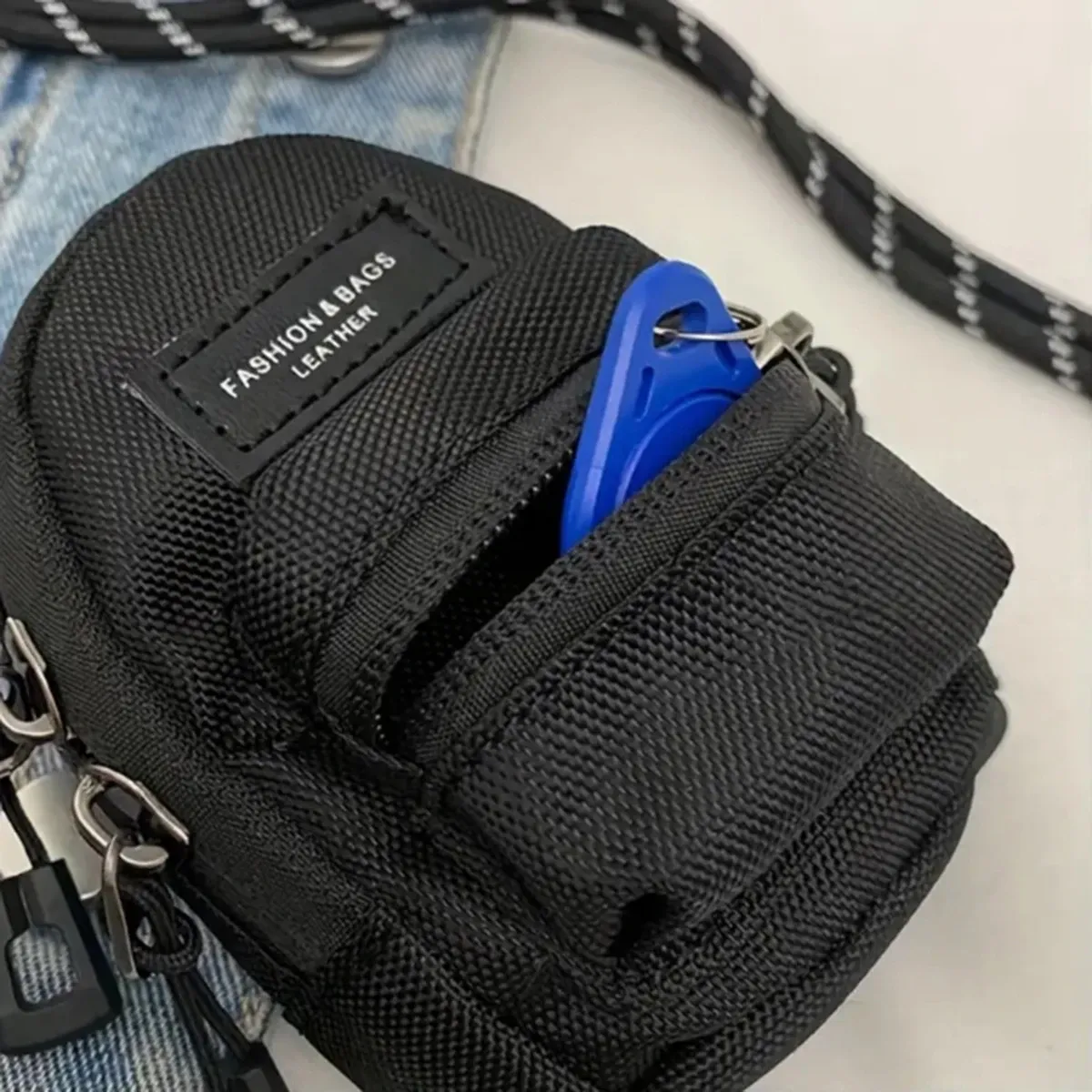 Mini porte-monnaie unisexe, compartiments