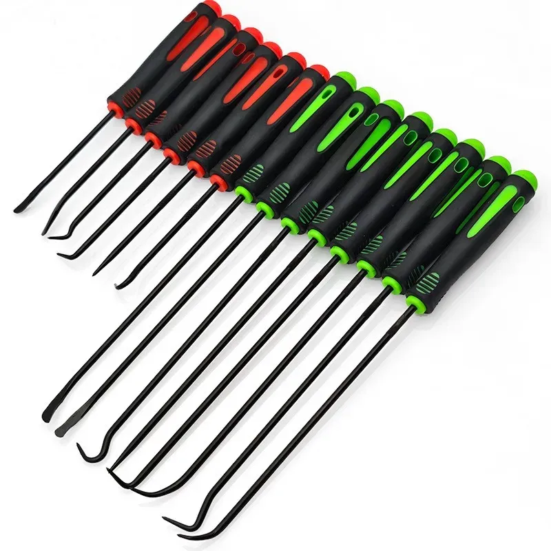 Kit professionnel d'extracteur de joints d'huile et de joints toriques pour automobile, comprenant crochets et tournevis de précision, 10 à 12 pièces