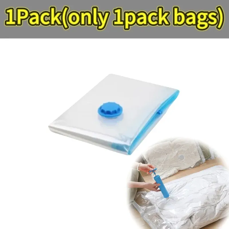 Sacs de compression sous vide épais, lot de 1 à 10 pièces, transparents, pour couette et vêtements 13