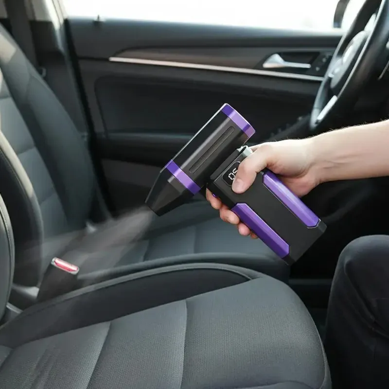 Mini ventilateur turbo portable 5 vitesses avec écran d'affichage, souffleur électrique pour voiture et ordinateur 5