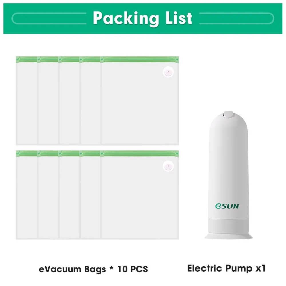 Kit de sacs de rangement ESUN pour bobines de filament d'impression 3D (silk PLA, PETG, TPU) – Sachets scellés sous vide pour conserver les filaments au sec 14