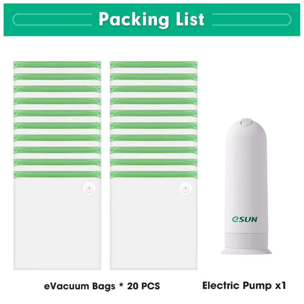 Kit de sacs de rangement ESUN pour bobines de filament d'impression 3D (silk PLA, PETG, TPU) – Sachets scellés sous vide pour conserver les filaments au sec 13