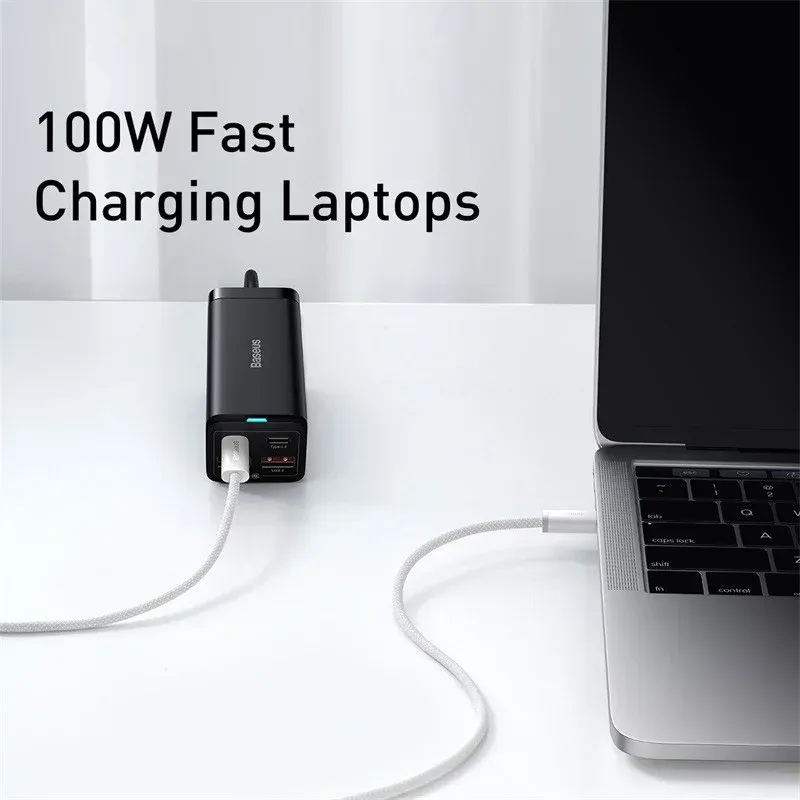 Câble USB-C Baseus 100W pour iPhone 16, 15 Plus, Pro, Pro Max, MacBook Pro et iPad, compatible PD, charge rapide 3