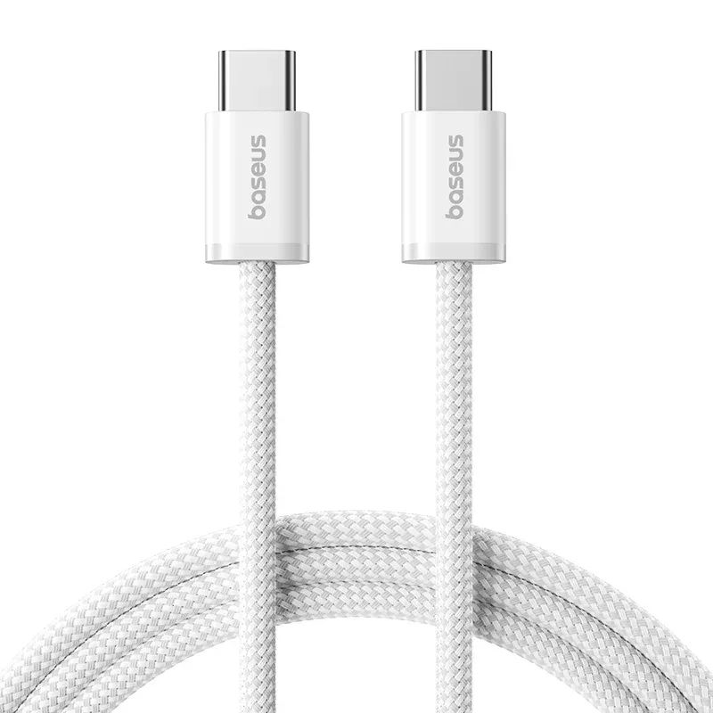 Câble USB-C Baseus 100W pour iPhone 16, 15 Plus, Pro, Pro Max, MacBook Pro et iPad, compatible PD, charge rapide 7