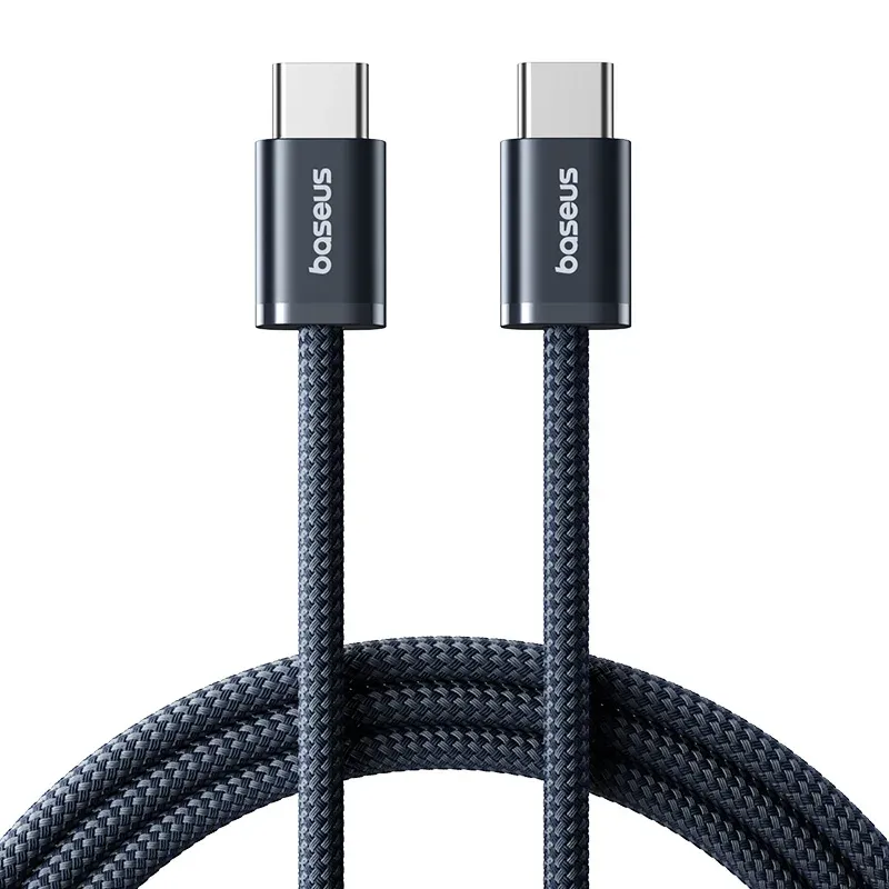 Câble USB-C Baseus 100W pour iPhone 16, 15 Plus, Pro, Pro Max, MacBook Pro et iPad, compatible PD, charge rapide 10