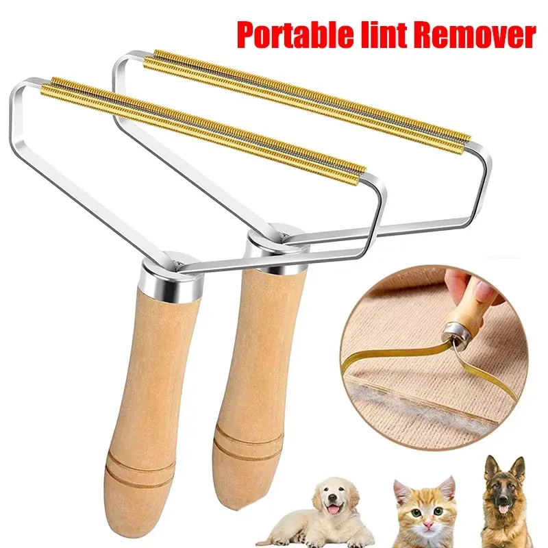 Brosse manuelle portable anti-poils et anti-bouloches pour tapis, laine, manteaux et vêtements - Image 1