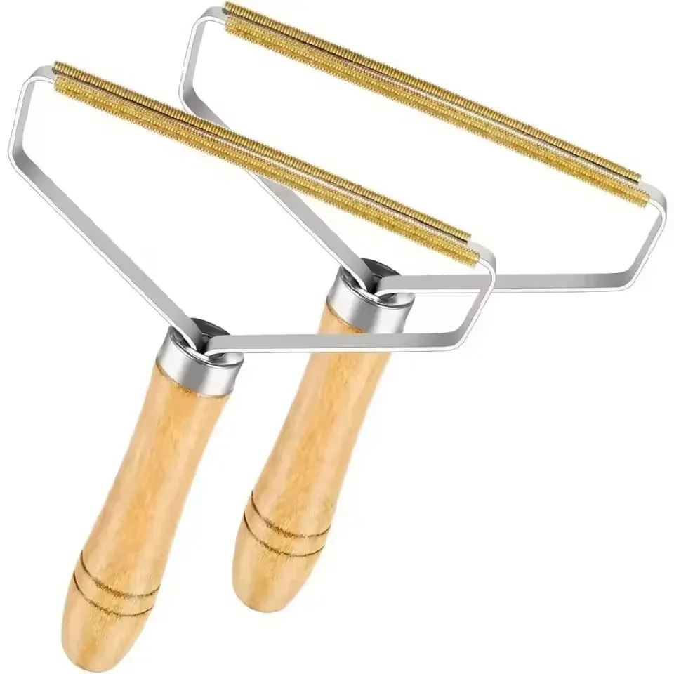 Brosse manuelle portable anti-poils et anti-bouloches pour tapis, laine, manteaux et vêtements 8