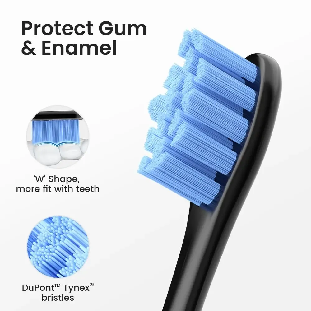 Brosse à dents électrique Oclean pour adultes, autonomie 150 jours, 3 têtes, 5 modes, étanche IPX7 6