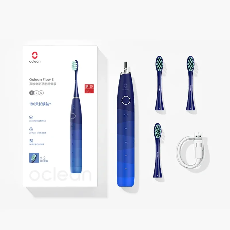 Brosse à dents électrique Oclean pour adultes, autonomie 150 jours, 3 têtes, 5 modes, étanche IPX7 11