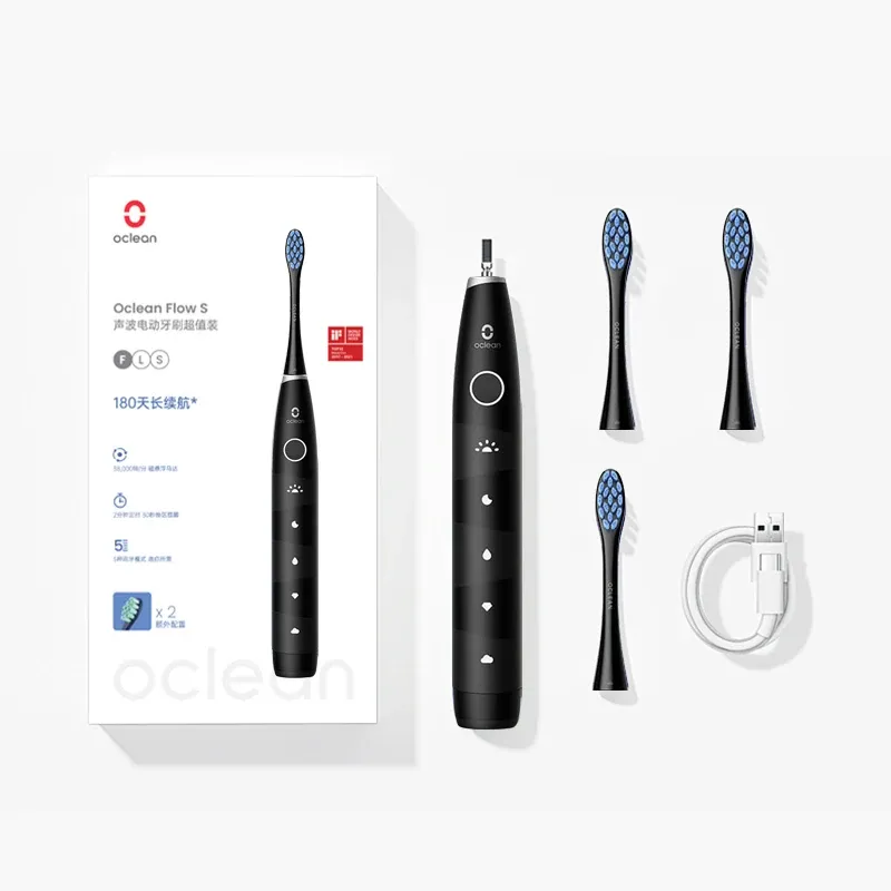 Brosse à dents électrique Oclean pour adultes, autonomie 150 jours, 3 têtes, 5 modes, étanche IPX7 14