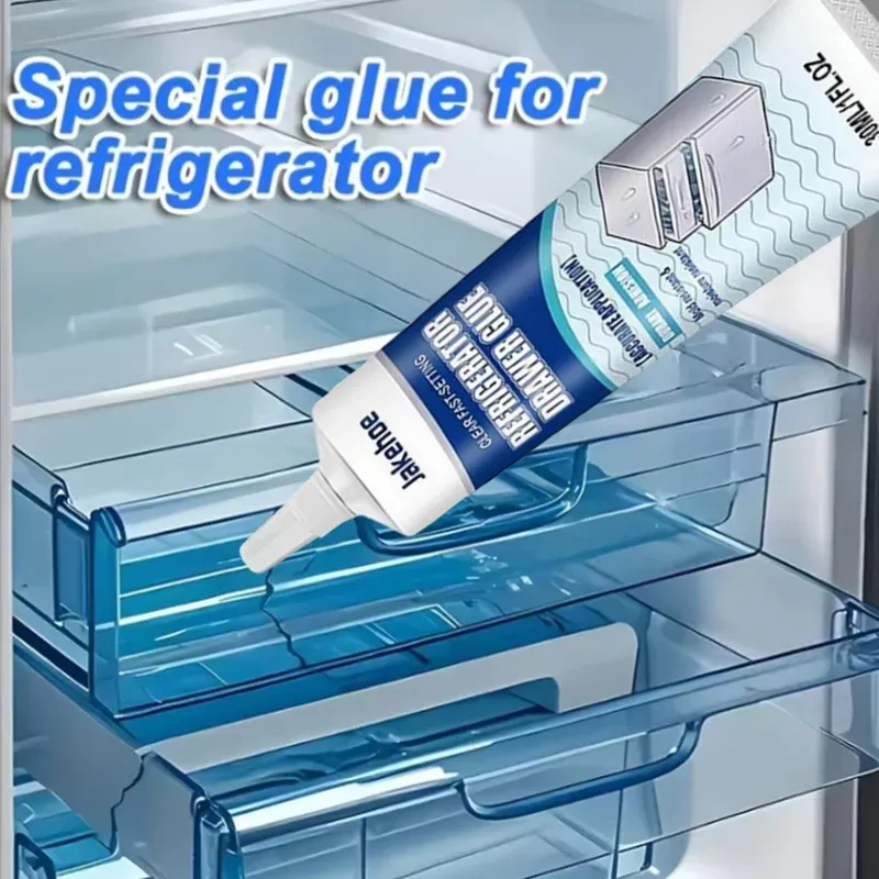 Colle de réparation pour réfrigérateur 25 ml, adhésif imperméable et résistant au froid pour joints de porte et tiroirs, séchage rapide sur plastique et verre - Image 1
