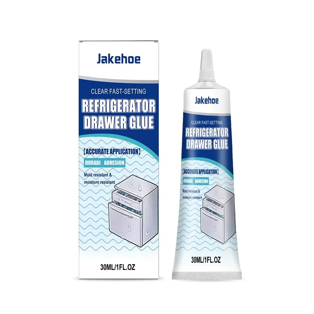 Colle de réparation pour réfrigérateur 25 ml, adhésif imperméable et résistant au froid pour joints de porte et tiroirs, séchage rapide sur plastique et verre 7