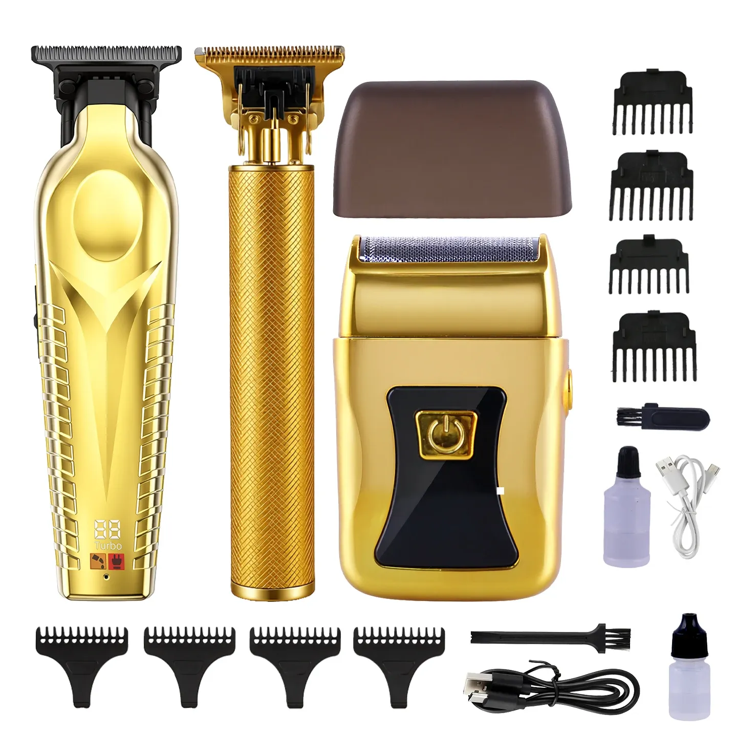 Kit de tondeuse à cheveux portable 3 en 1, vue d'ensemble