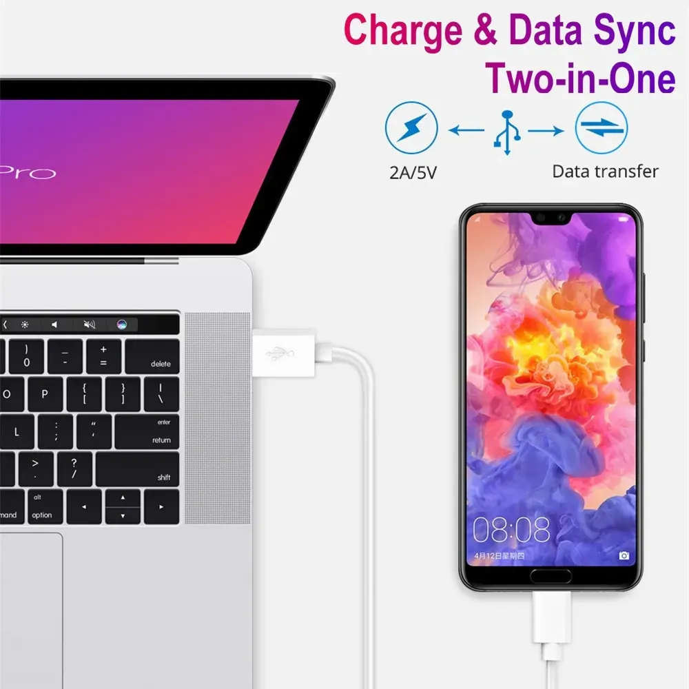 Câble Micro USB 2A à charge rapide pour téléphone portable, compatible Xiaomi, Samsung et Android 5