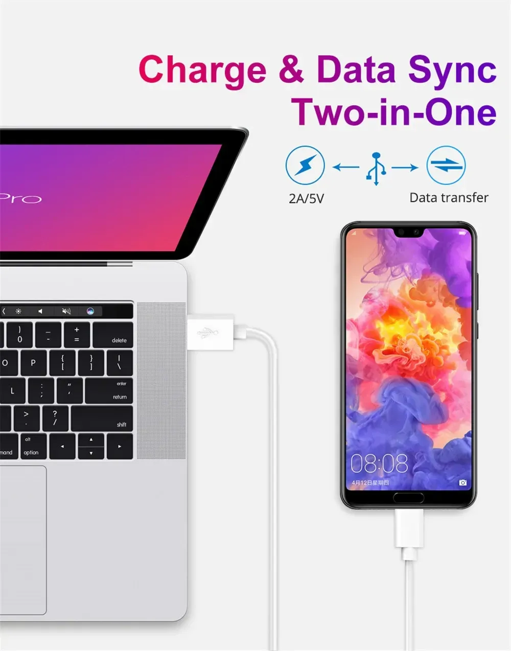 Câble de recharge en situation quotidienne