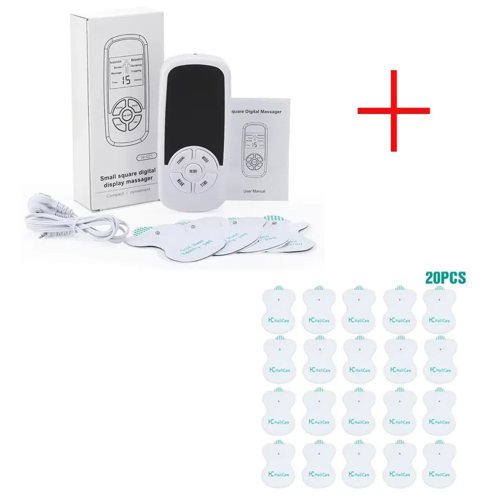 Électrostimulateur musculaire, 6 modes, mini masseur cervical, appareil de massage des méridiens corporels pour le soulagement de la douleur 7