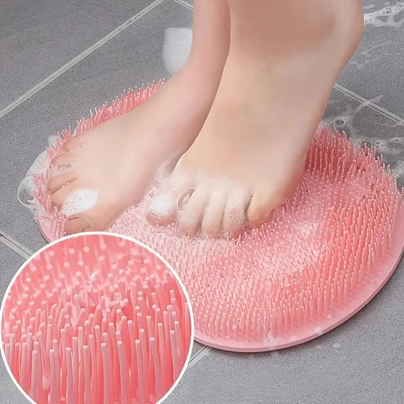 Brosse exfoliante pour les pieds et épurateur du dos en situation