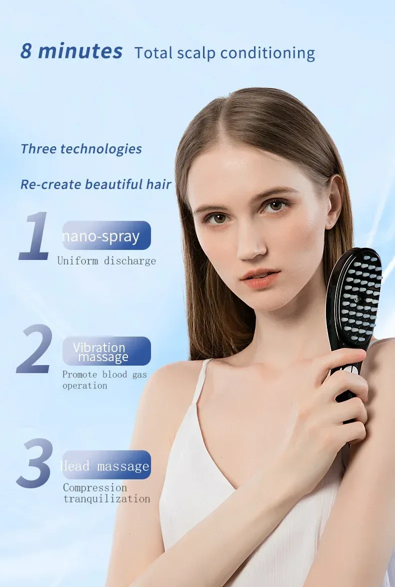 Peigne de massage avec témoin lumineux
