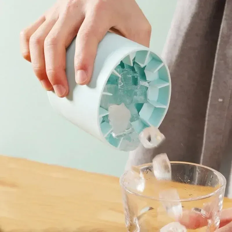 Moule à glaçons rond en silicone pour réfrigérateur, accessoire de bar créatif 4