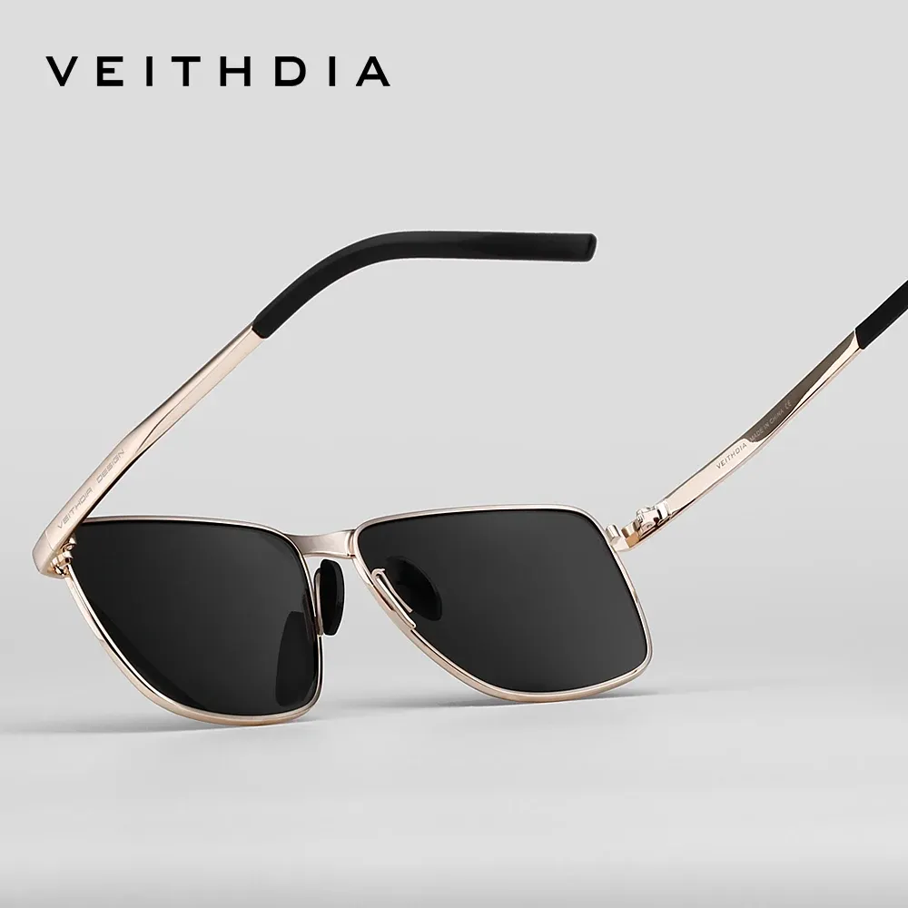 Lunettes de soleil de sport vintage VEITHDIA pour hommes, verres polarisés UV400, modèle unisexe V2462 4