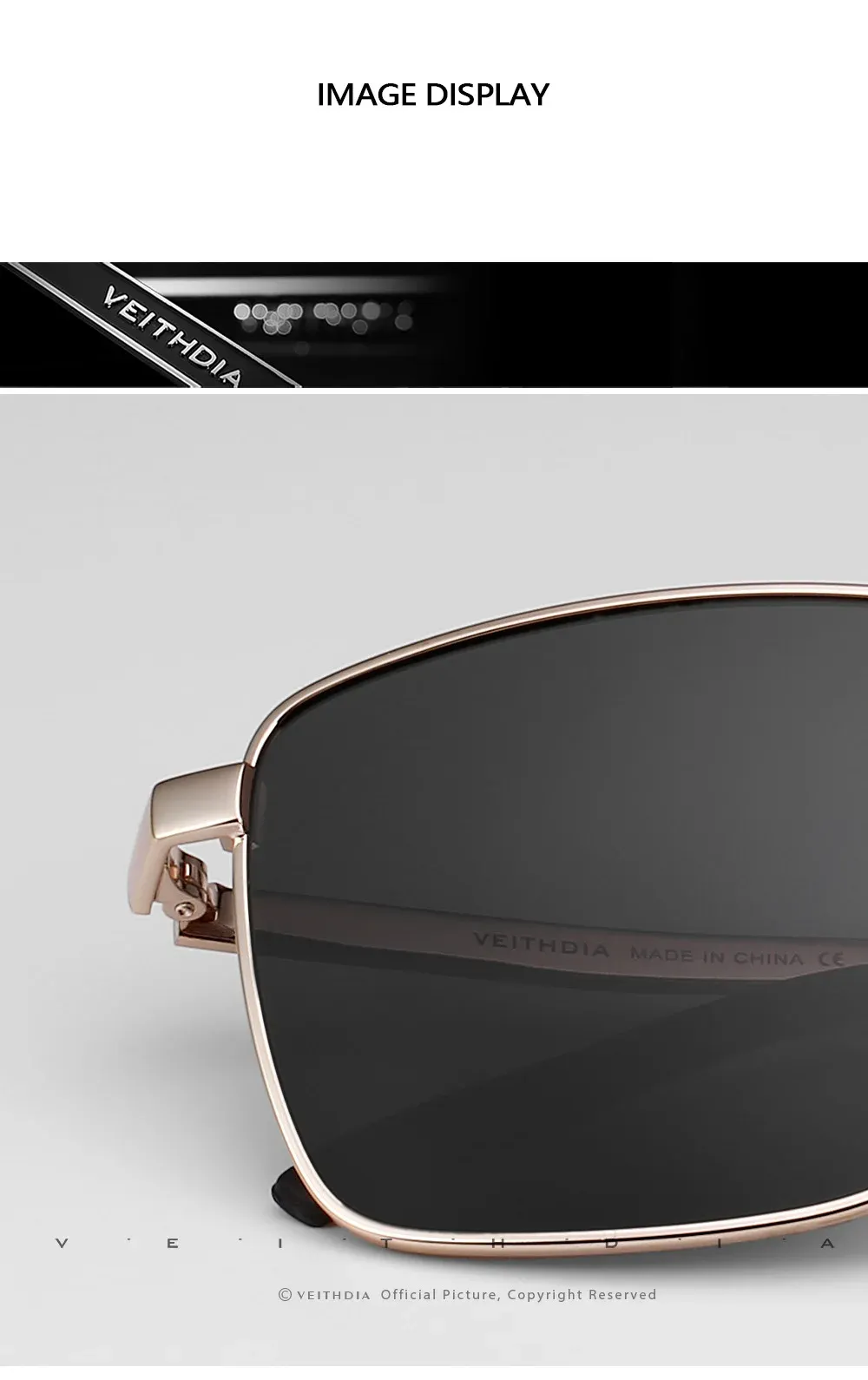 Lunettes de soleil VEITHDIA portées par un homme