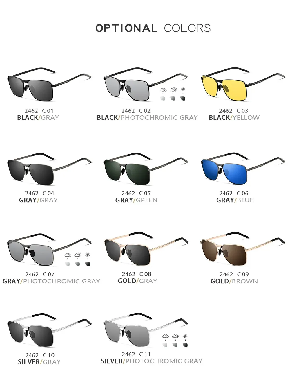 Lunettes de soleil VEITHDIA style urbain