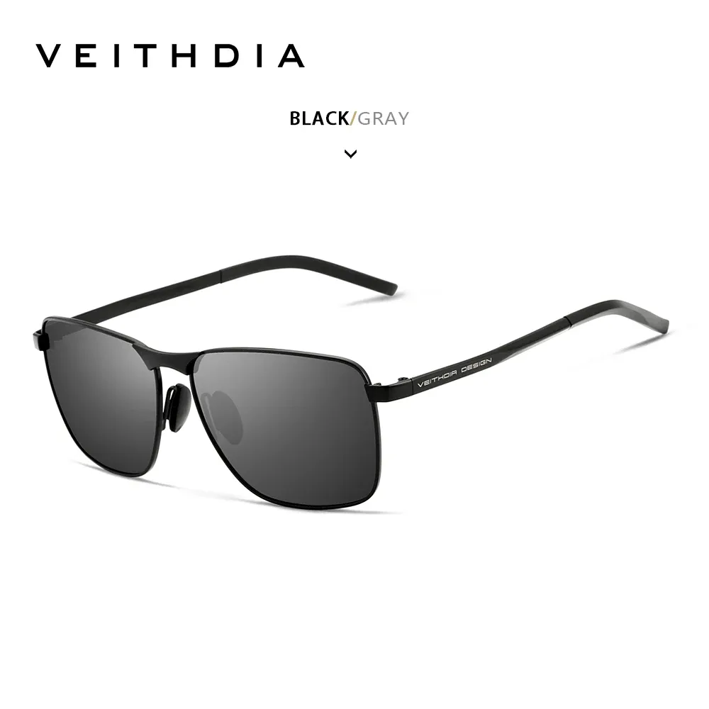 Lunettes de soleil de sport vintage VEITHDIA pour hommes, verres polarisés UV400, modèle unisexe V2462 15