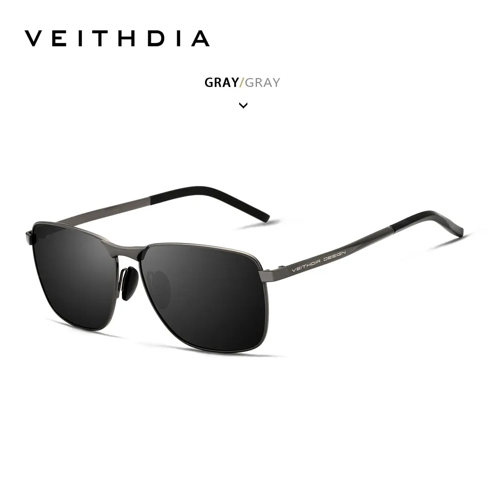 Lunettes de soleil de sport vintage VEITHDIA pour hommes, verres polarisés UV400, modèle unisexe V2462 17