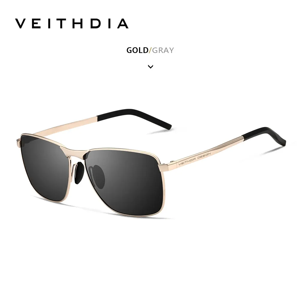 Lunettes de soleil de sport vintage VEITHDIA pour hommes, verres polarisés UV400, modèle unisexe V2462 16