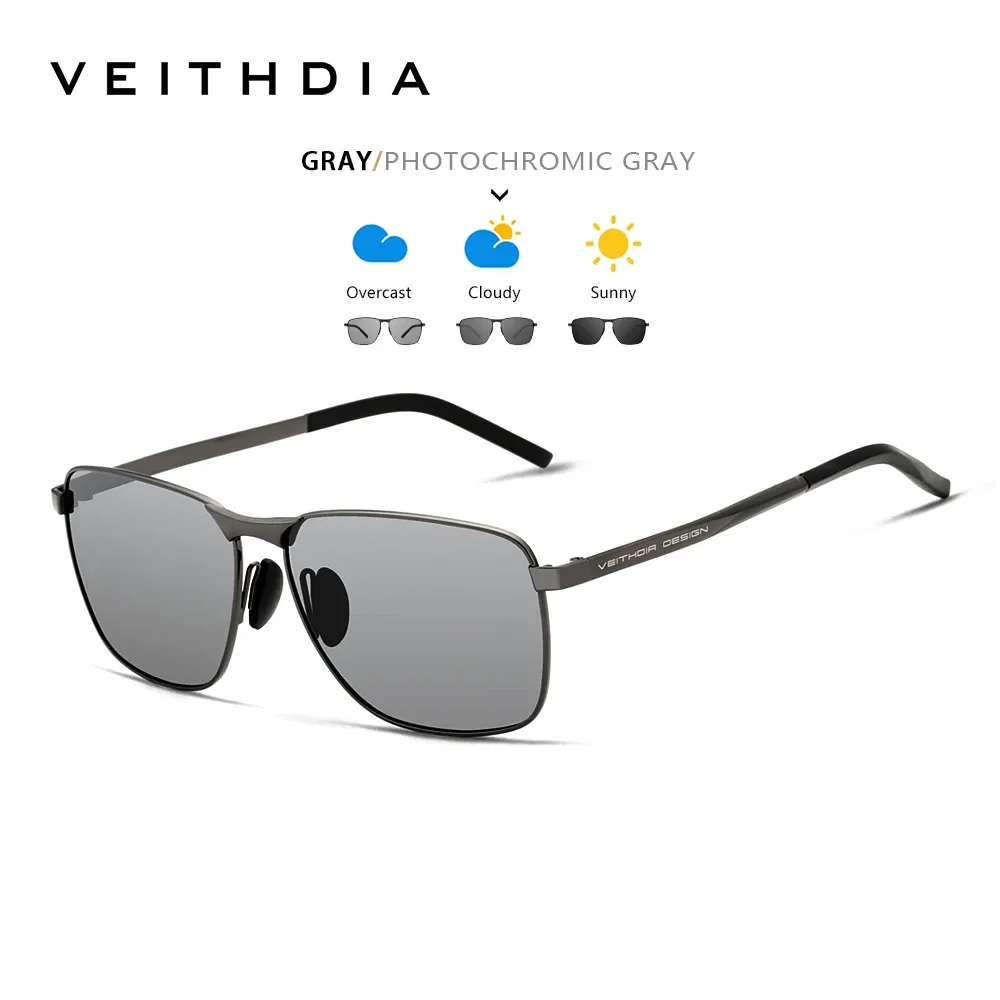 Lunettes de soleil de sport vintage VEITHDIA pour hommes, verres polarisés UV400, modèle unisexe V2462 13