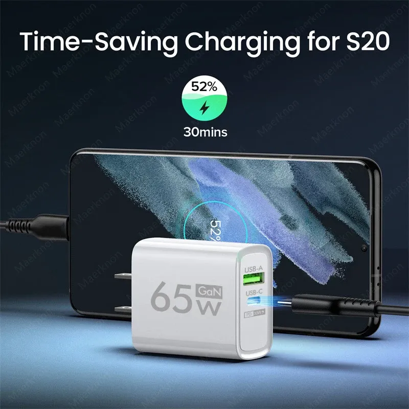 Chargeur USB-C GaN, port USB-C